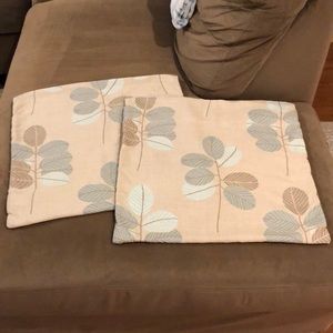 Two 18x18 Inch Square Throw Pillow Cases (pillows not included)